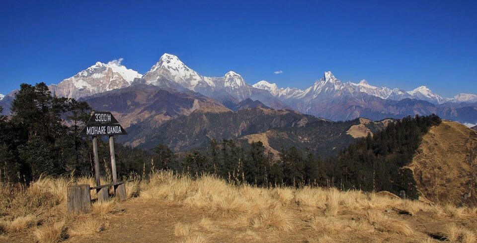 Annapurna community trek - view from Mohare Hill