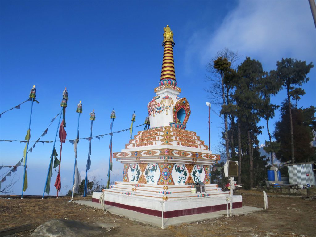 Helambu trek - een stoepa in deze Boeddhistische regio