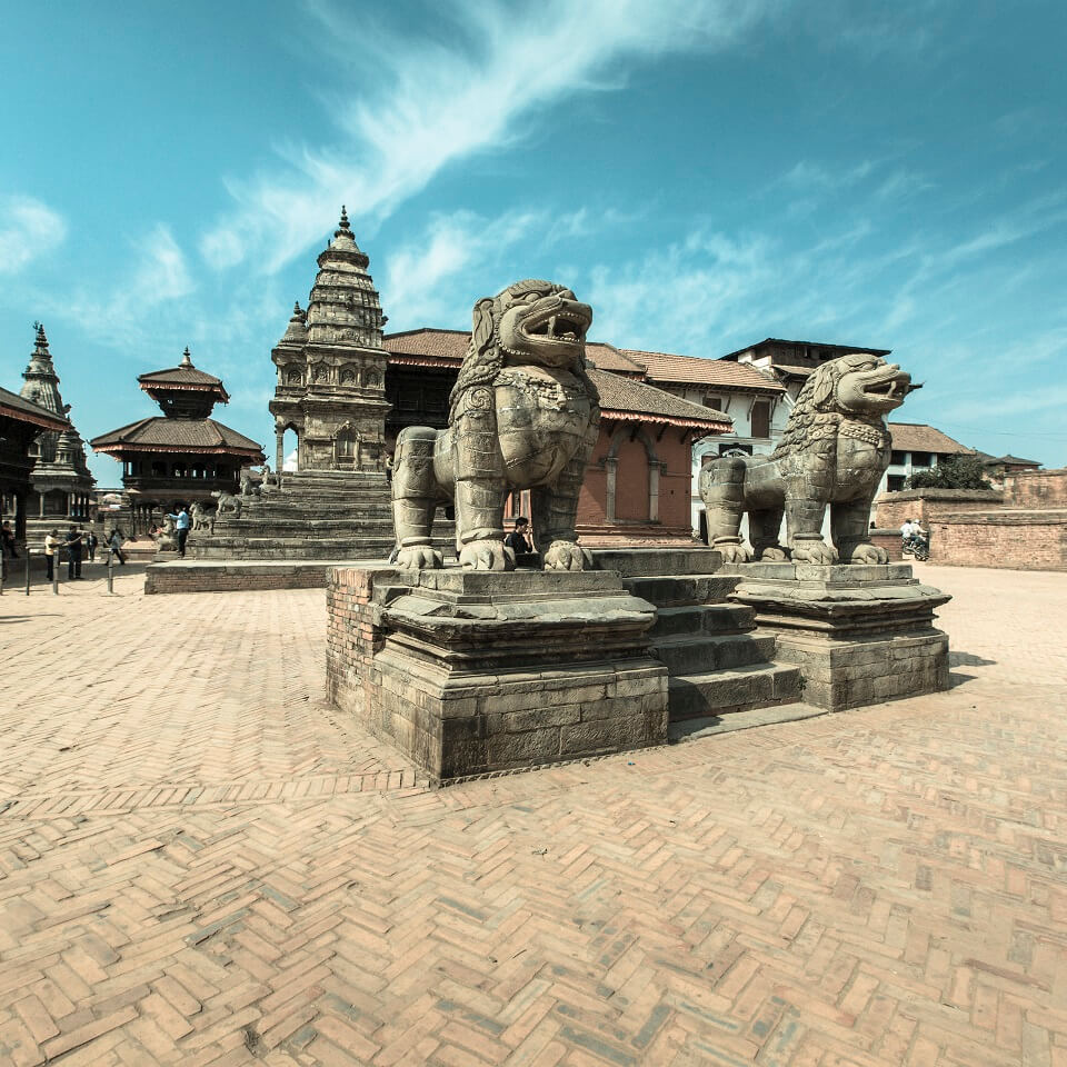 Hoogtepuntenreis Nepal – Koningsplein in Bhaktapur