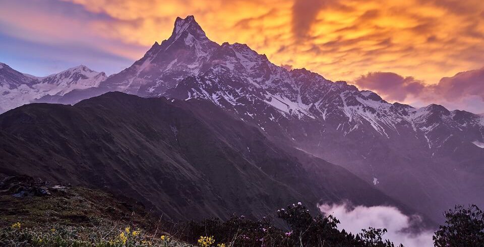 Mardi Himal trek - view of the Mount Machhapuchhare