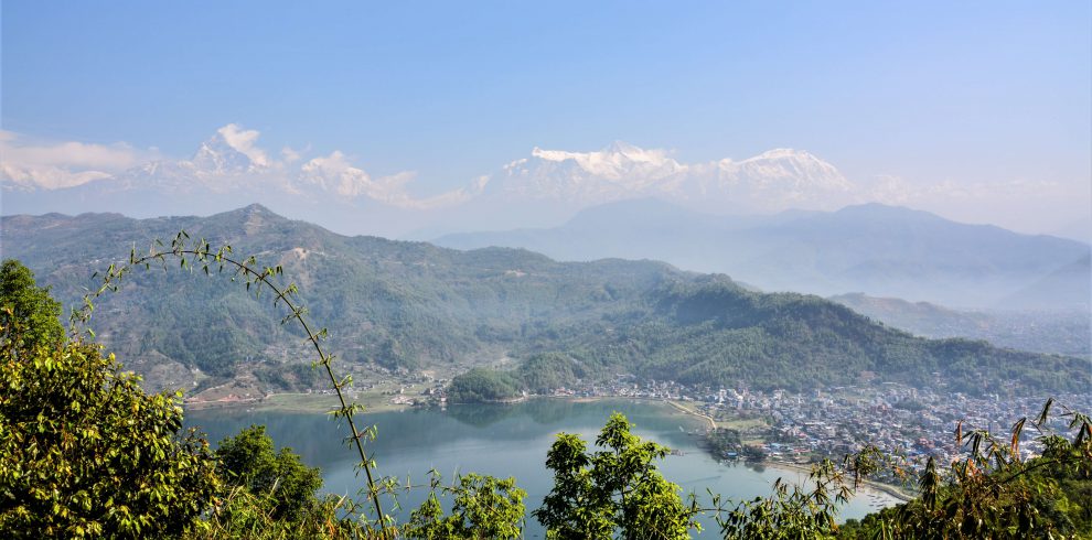 Roundtrip Nepal - View on Phewa Lake and the Himalayas