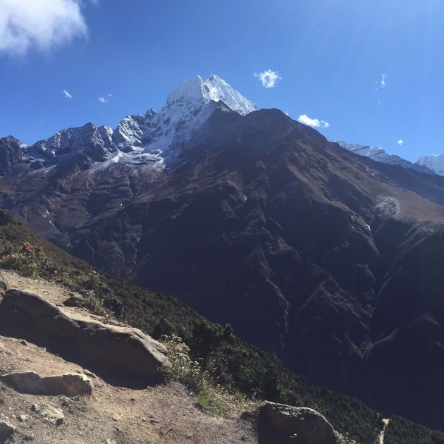 Everest trail - view during Sherpa culture trek
