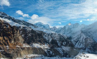 Annapurna Base Camp trek - view on the Annapurna mountain range