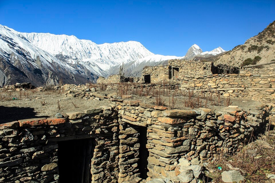 Manaslu met Tsum vallei trek – de Himalayas achter een oud bergdorpje